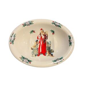 Christmas Santa Soap dish Made In England Crowne Oakes Designs